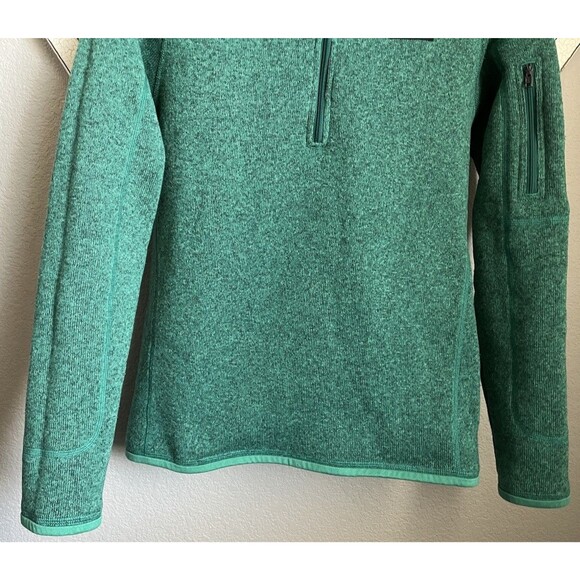 Patagonia Women's M Better Sweater 1/4 Zip Fleece Pullover Jacket 25617 - Green - Picture 3 of 8